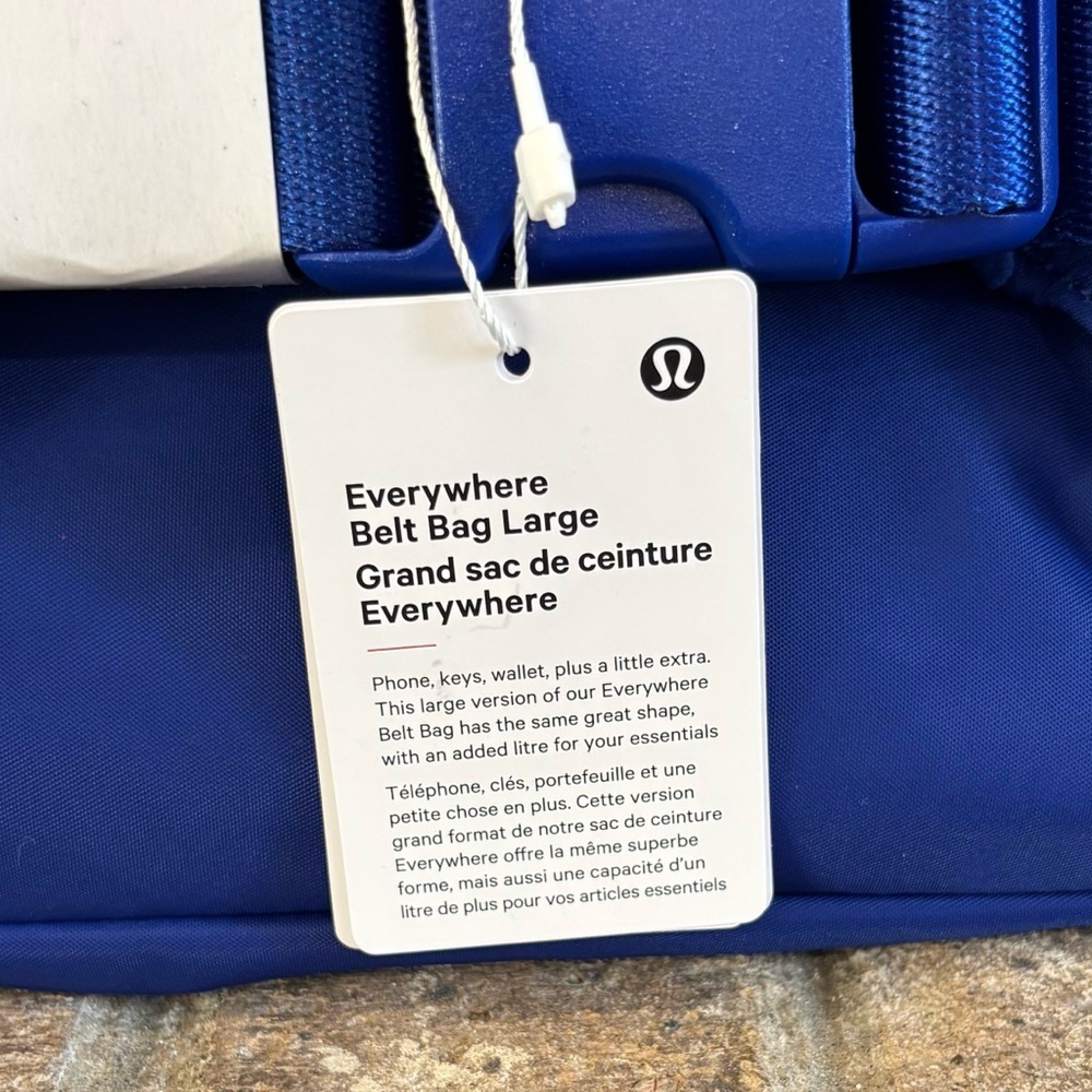 NWT Lululemon Everywhere Belt Large In Riverside/Silver - Picture 9 of 11